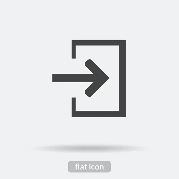 Login Cerrar sesión icono, Negro vector es tipo EPS10 — Vector de stock