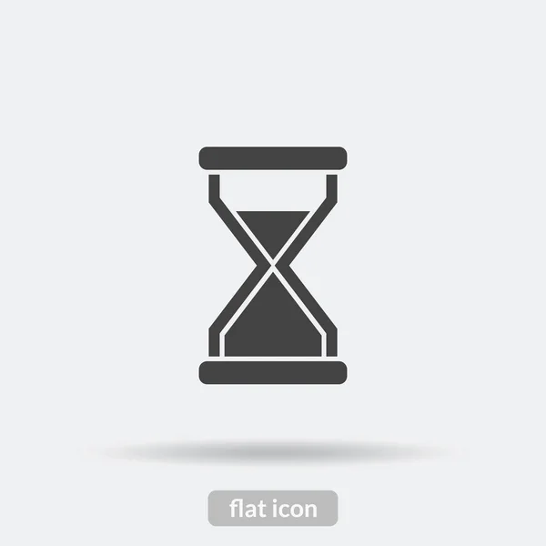 Time loading icon, Black vector is type EPS10 — Stock Vector