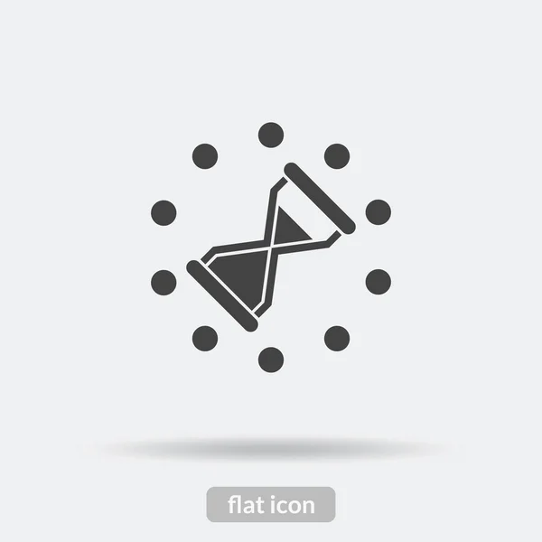 Time loading icon, Black vector is type EPS10 — Stock Vector