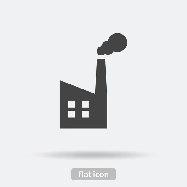 Factory icon, Black vector is type EPS10 — Stock Vector