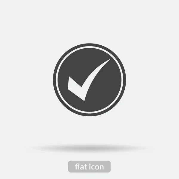 Tick icon, Black vector is type EPS10 — Stock Vector