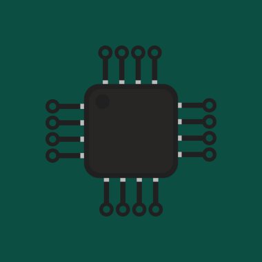 Elektronik çip, soyut vektör tasarım Esp10 tarafından