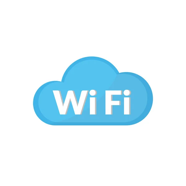 Cloud WiFi icono es el icono vectorial básico, EPS10 — Archivo Imágenes Vectoriales