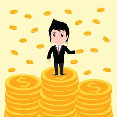 Birçok paralar, iş adamı var birçok paralar