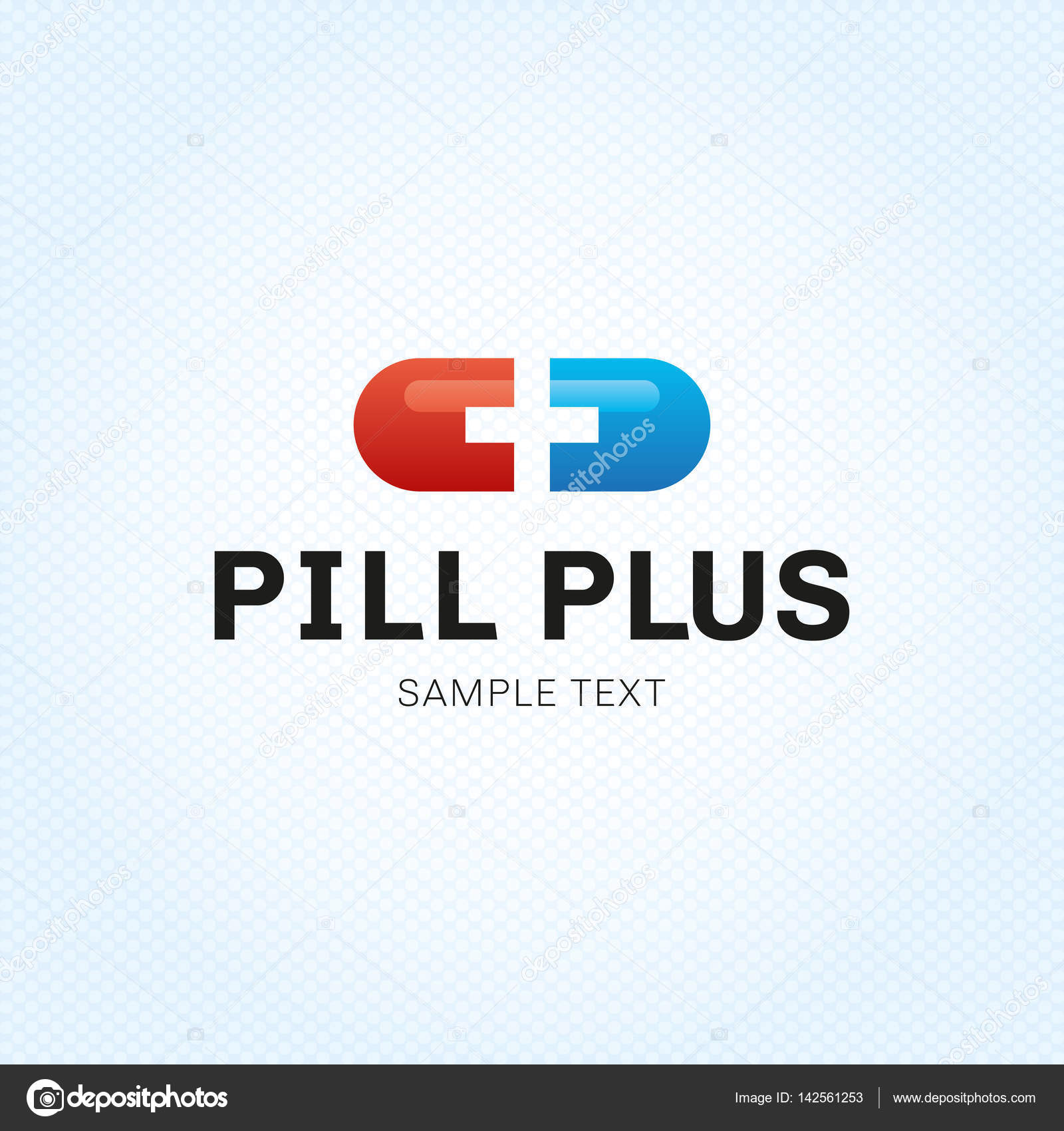 vector pill plus logo template stock vector sokolfly 142561253 pill template