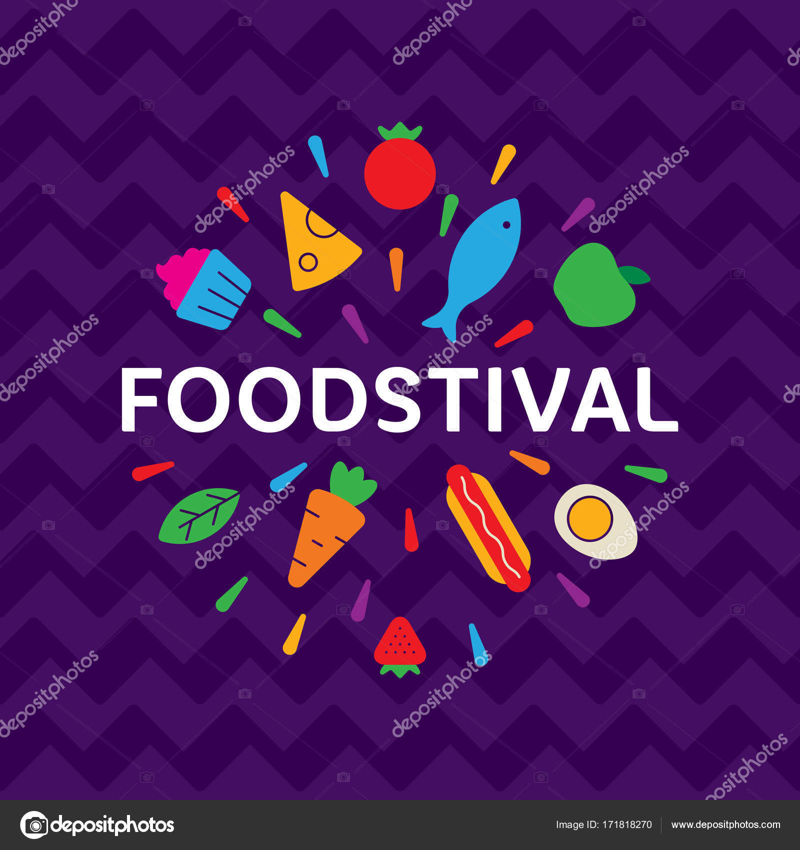 Vector Festival Logo Food Festival Logo Vector Template Stock