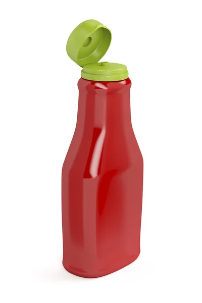 Відкриті кетчуп пляшка — стокове фото