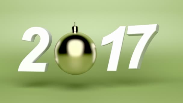 Feliz ano novo 2017 — Vídeo de Stock