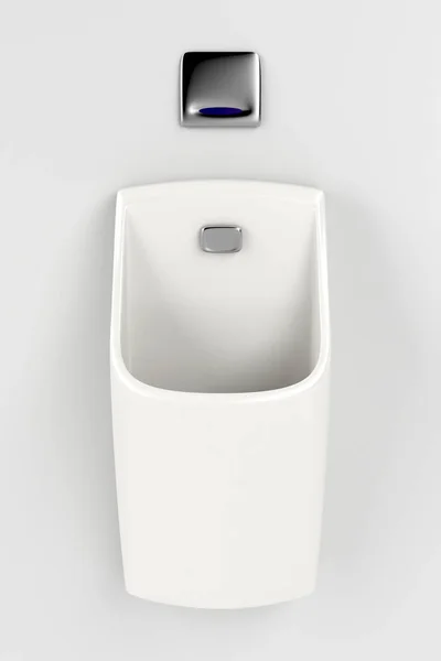 Urinal an grauer Wand — Stockfoto