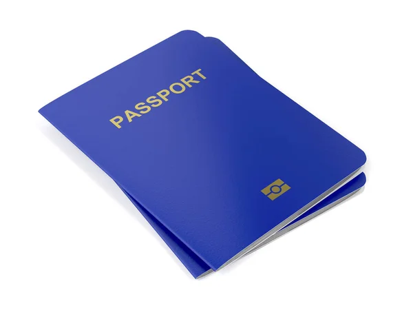 Biometrische paspoorten op wit — Stockfoto