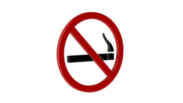 No hay señal de fumar — Vídeo de stock
