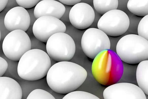 Unique colorful egg — Stock Photo, Image