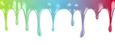 Beyaz çok renkli boya