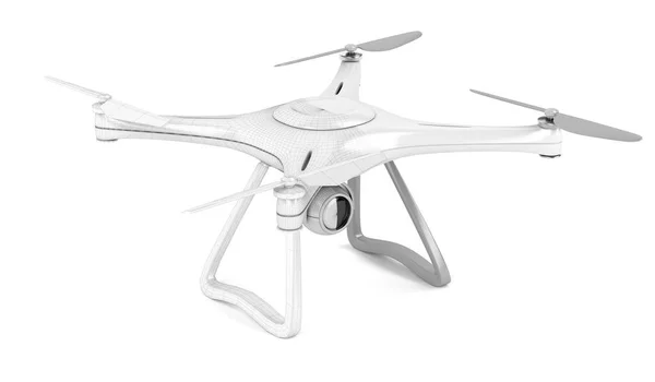 Modelo 3D de drone — Fotografia de Stock