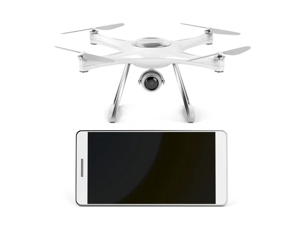 Smartphone e drone — Fotografia de Stock