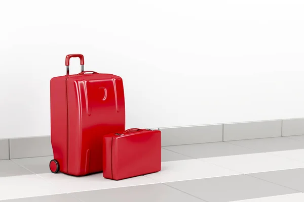 Красные сумки — стоковое фото