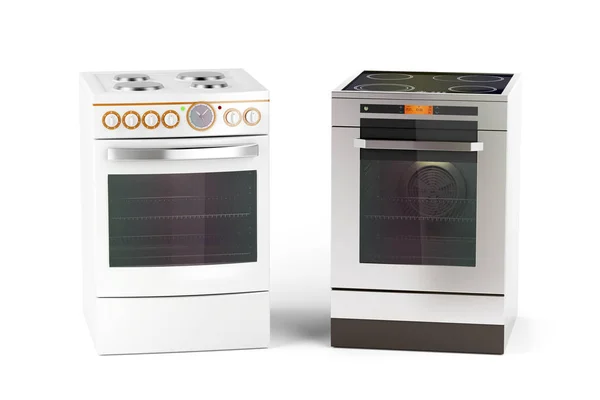 Electric cookers on white — Stock Photo, Image