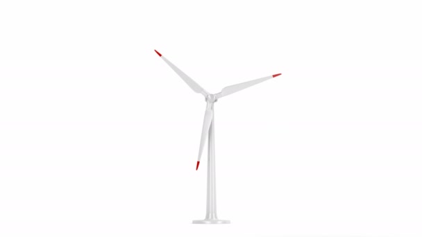 Spinning wind turbine — Stock Video