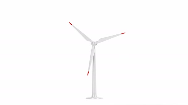 Spinnen windturbine — Stockvideo