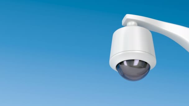 Camera di sicurezza a cupola — Video Stock