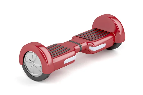 Красный самобалансирующийся скутер — стоковое фото