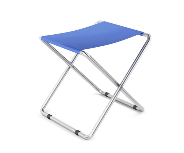 Blue folding stool — Stock Photo, Image