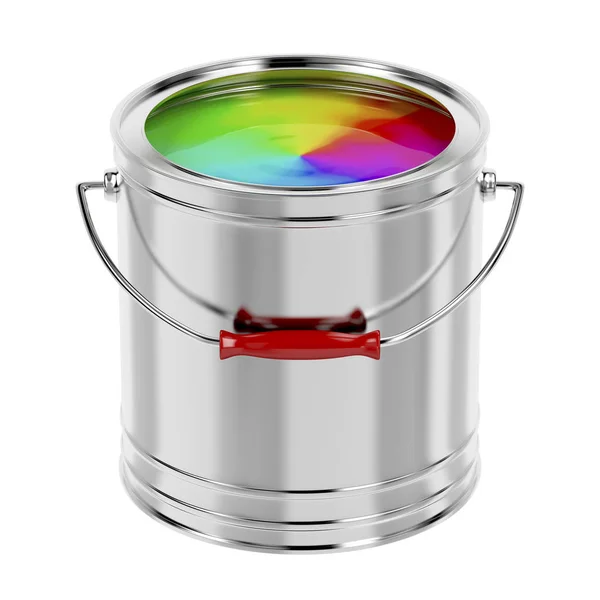 Multicolor paint can — Stock Photo, Image