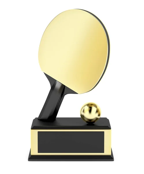 Guld Bordtennis trophy — Stockfoto
