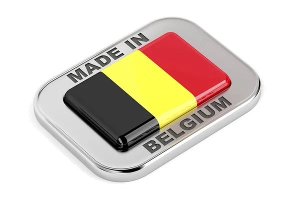 Badge fabriqué en Belgique — Photo