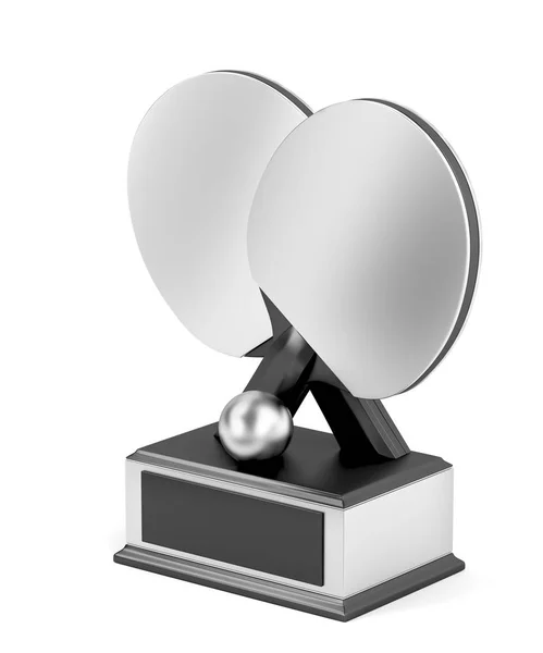 Silver Bordtennis trophy — Stockfoto