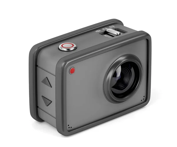 Action camera on white — Stock Photo, Image