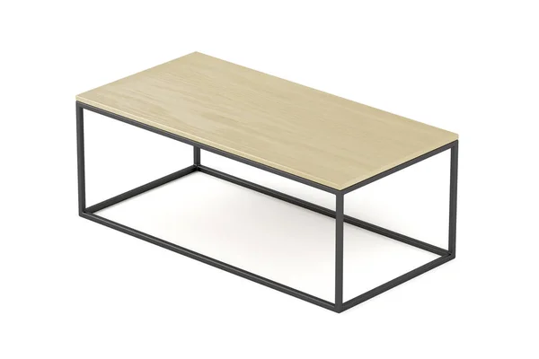 Dřevěný konferenční stolek — Stock fotografie