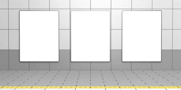 Tabuleiros verticais em branco — Fotografia de Stock