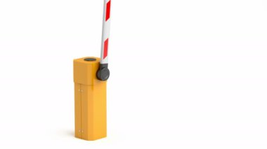 Beyaz arkaplanda patlama engeli