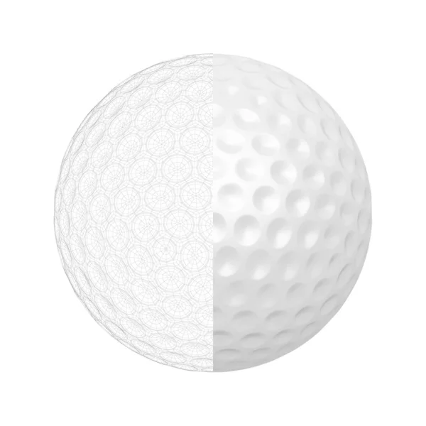 3D model of golf ball — Stok fotoğraf