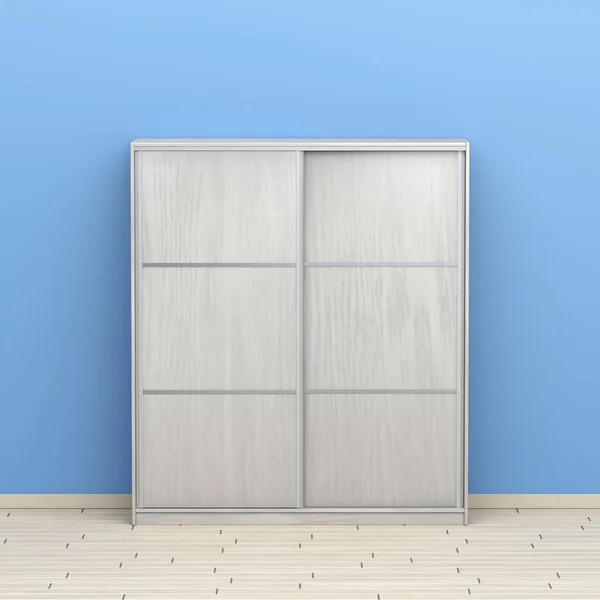 Wardrobe Sliding Doors Room Front View — Stock Photo, Image