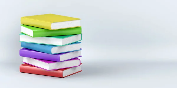 Grupo Muchos Libros Colores — Foto de Stock
