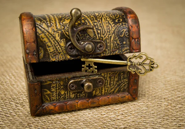 Old Golden Key  and chest