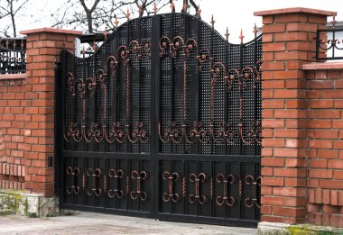 Modern metal işleme. Dövülmüş kapılar.