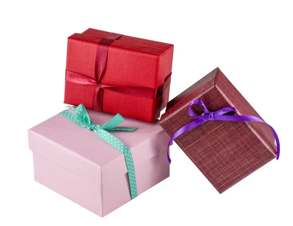 Gifts Box White Background — Stock Photo, Image