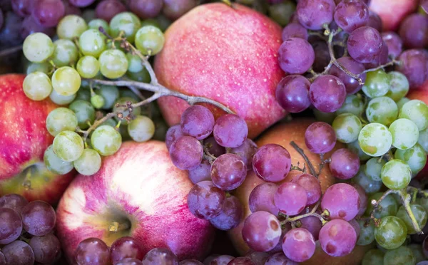 Schöne Äpfel Und Gräser — Stockfoto