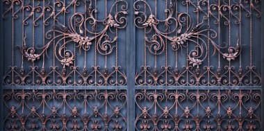 sahte kapılar ve kapı. evin önüne.