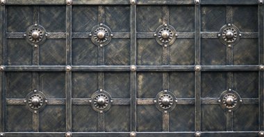 Dekoratif metal geçit süsleme tarafından.