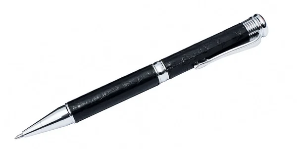 Black Pen White Background — Stock Photo, Image