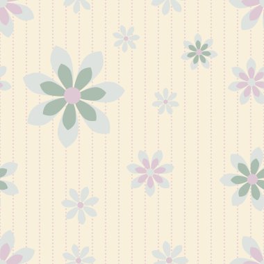 soyut çiçek desenli.