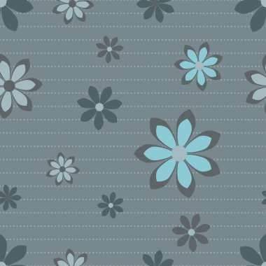 soyut çiçek desenli.