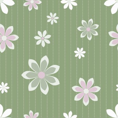 soyut çiçek desenli.