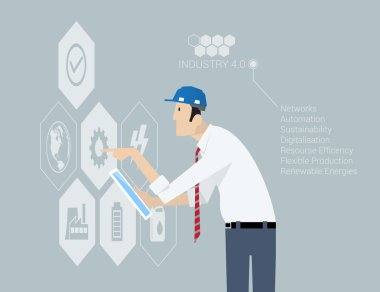 Industry 4.0 Concept. clipart