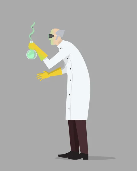 The Mad Scientist — Stock Vector