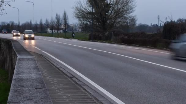 Vicenza, Italia - 13 de marzo de 2017 - Timelapse of City Traffic in Vicenza, Italia — Vídeos de Stock